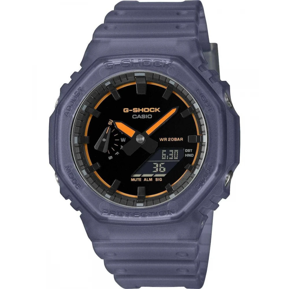 CASIO G-SHOCK με Καφέ Λουράκι από Καουτσούκ GA-2100K-2AER