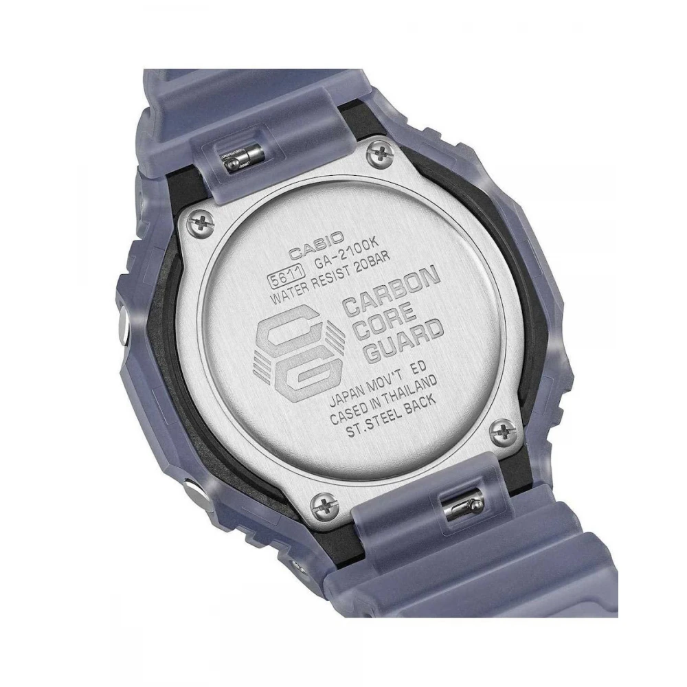 CASIO G-SHOCK με Καφέ Λουράκι από Καουτσούκ GA-2100K-2AER
