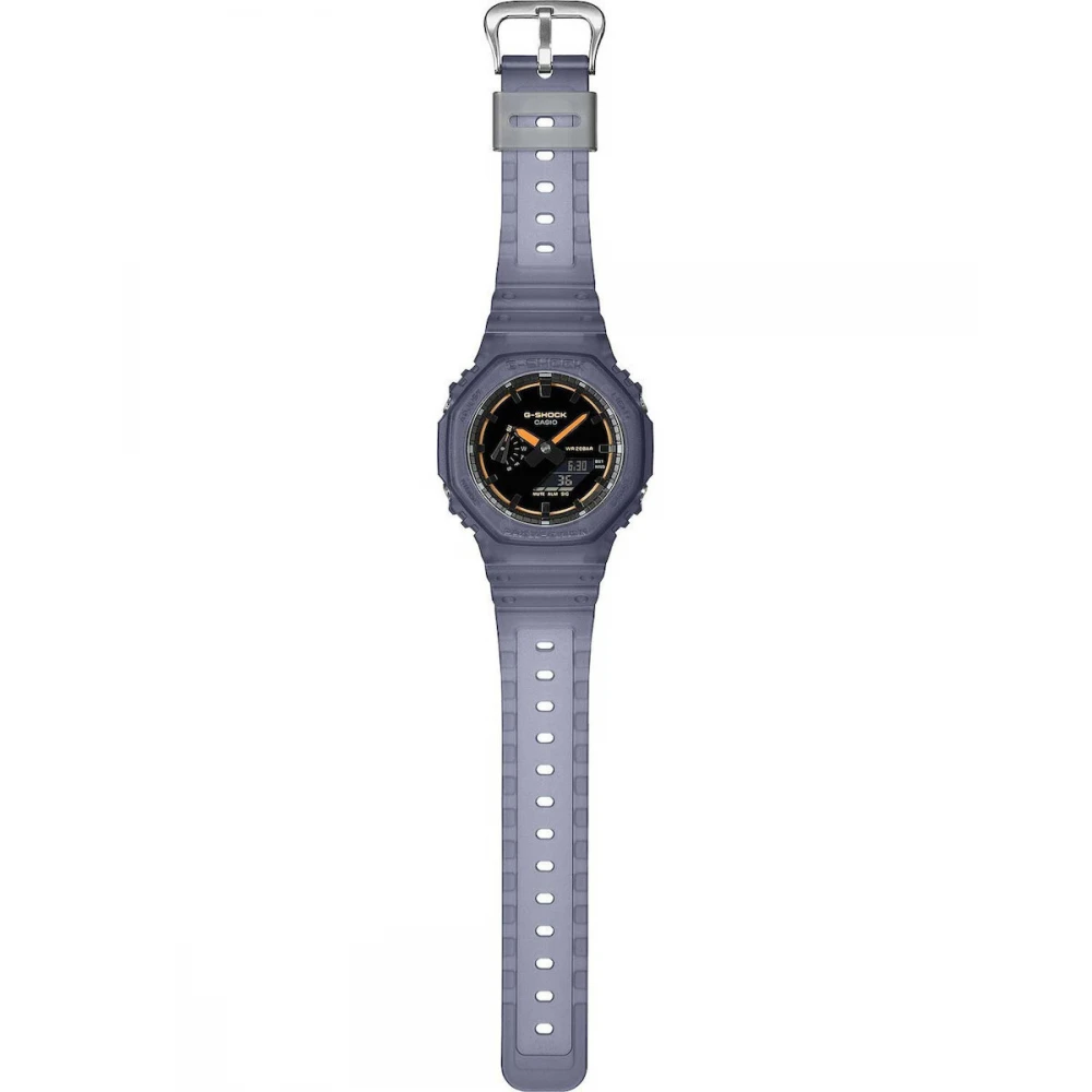 CASIO G-SHOCK με Καφέ Λουράκι από Καουτσούκ GA-2100K-2AER