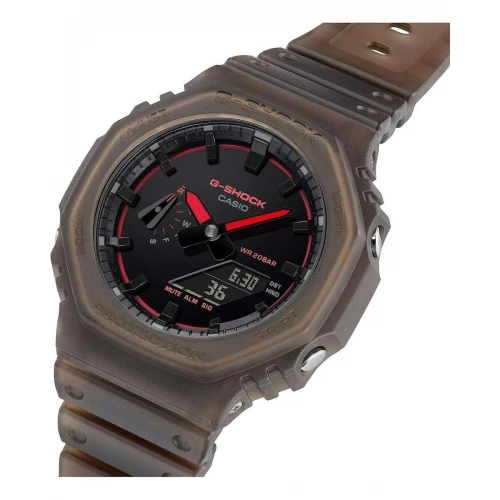 CASIO G-SHOCK με Καφέ Λουράκι από Καουτσούκ GA-2100K-5AER