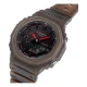 CASIO G-SHOCK με Καφέ Λουράκι από Καουτσούκ GA-2100K-5AER