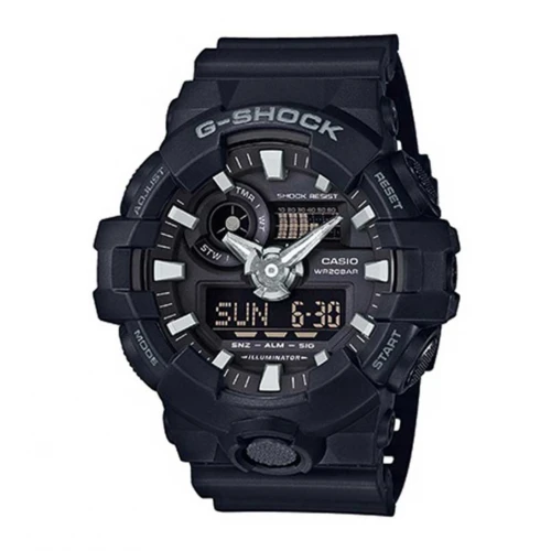 CASIO G-Shock με Μαύρο Λουράκι από Καουτσούκ GA-700-1BER