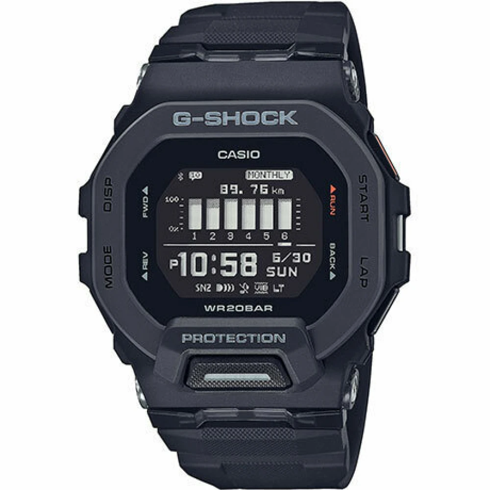 CASIO G-Shock Μαύρο με λουράκι από καουτσούκ GBD-200-1ER