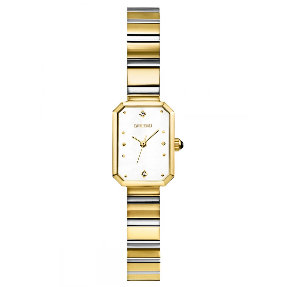 GREGIO Sorvana με Μπρασελέ Δύο Τόνων από Ανοξείδωτο Ατσάλι και Ζιργκόν GR640040