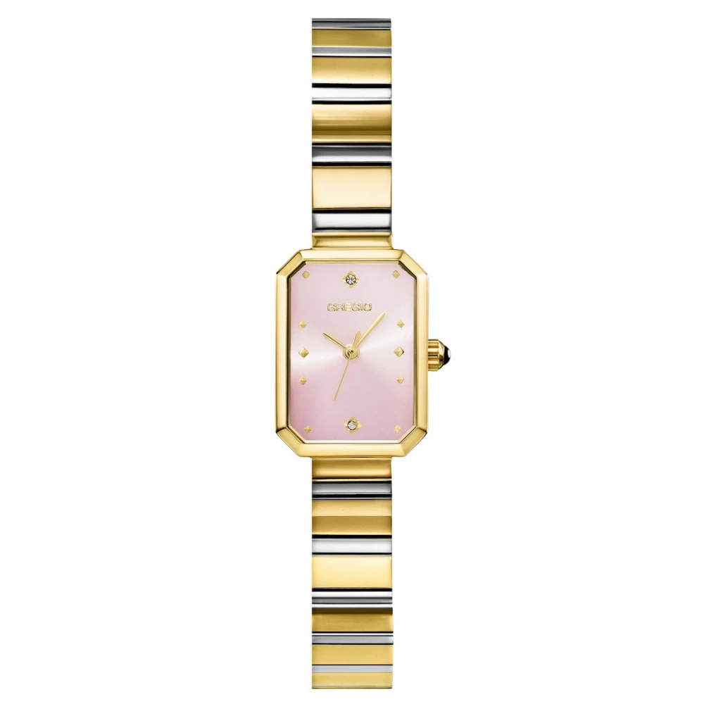 GREGIO Sorvana με Μπρασελέ Δύο Τόνων από Ανοξείδωτο Ατσάλι και Ζιργκόν GR640042