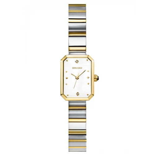 GREGIO Sorvana με Μπρασελέ Δύο Τόνων από Ανοξείδωτο Ατσάλι και Ζιργκόν GR640043