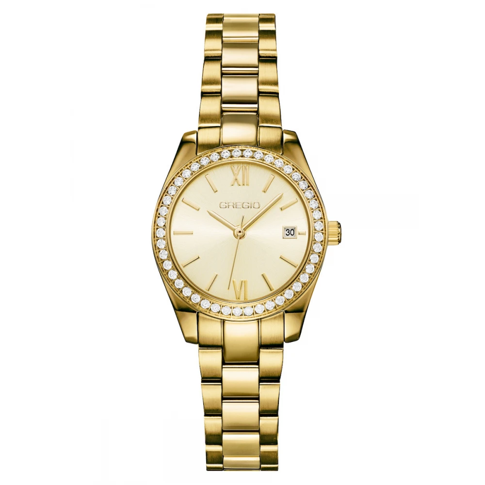 GREGIO Perlee με Χρυσό Μπρασελέ από Ανοξείδωτο Ατσάλι και Ζιργκόν GR660022