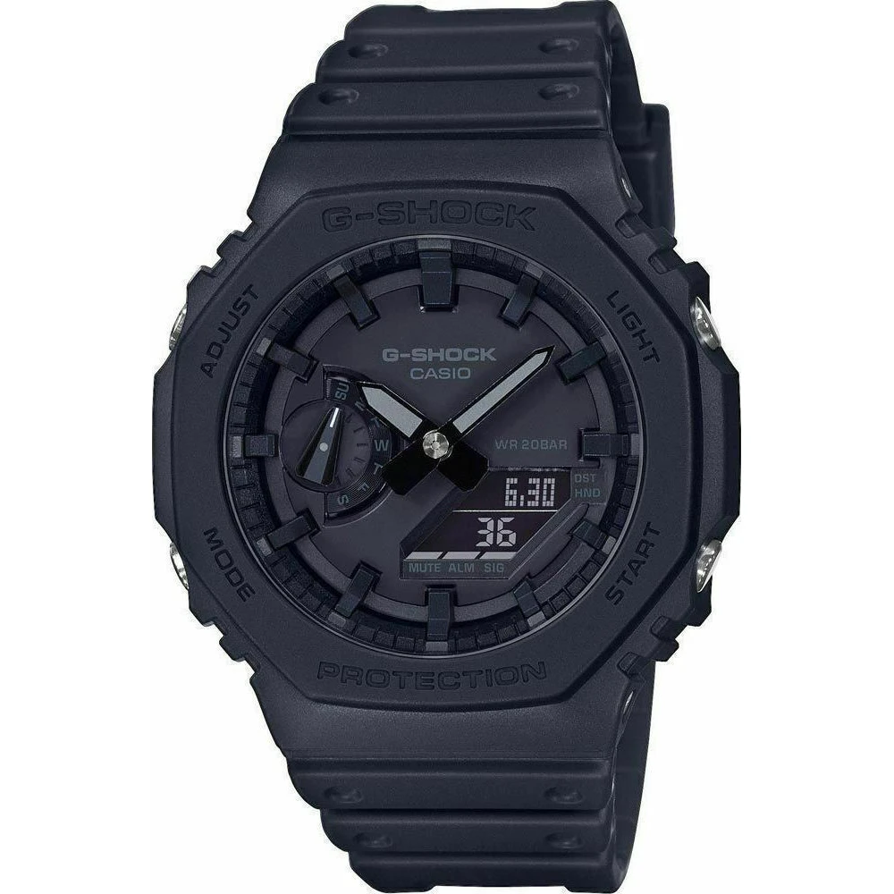 CASIO G-Shock Χρονογράφος με Μαύρο Καουτσούκ Λουράκι GX-2100-1A1ER