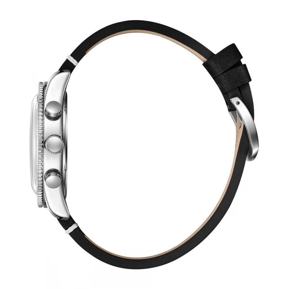LEE COOPER Dual-Time Με Μαύρο Δερμάτινο Λουράκι LC08260.351
