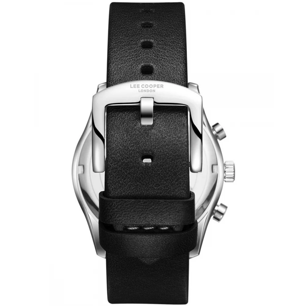 LEE COOPER Dual-Time Με Μαύρο Δερμάτινο Λουράκι LC08260.351