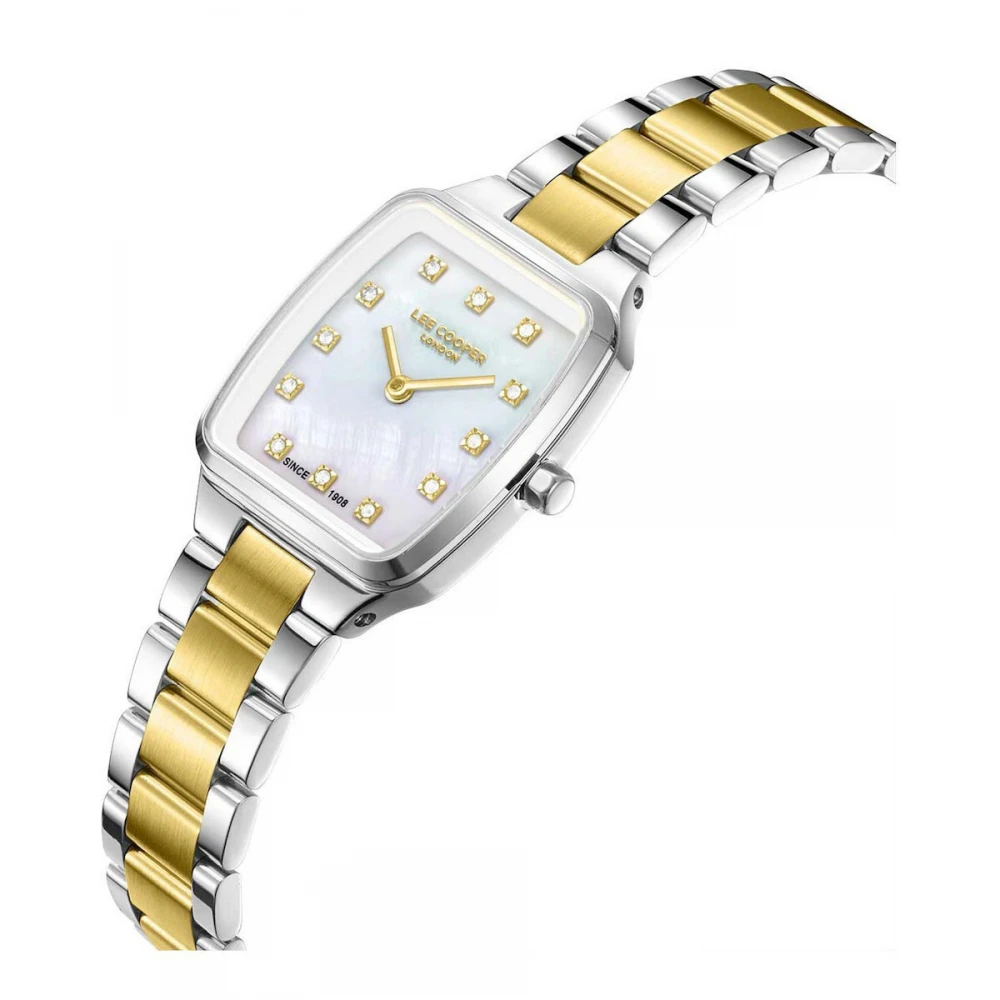 LEE COOPER Crystals με Μπρασελέ Δύο Τόνων από Super-Metal και Ζιργκόν LC08266.220