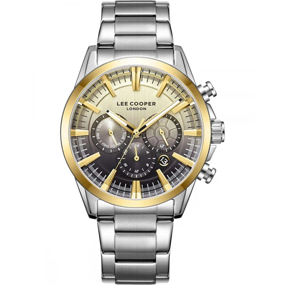 LEE COOPER Dual-Time Με Ασημί Μπρασελέ από Super-Metal LC08305.210