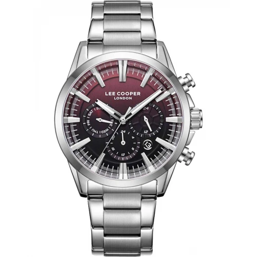 LEE COOPER Dual-Time Με Ασημί Μπρασελέ από Super-Metal LC08305.380