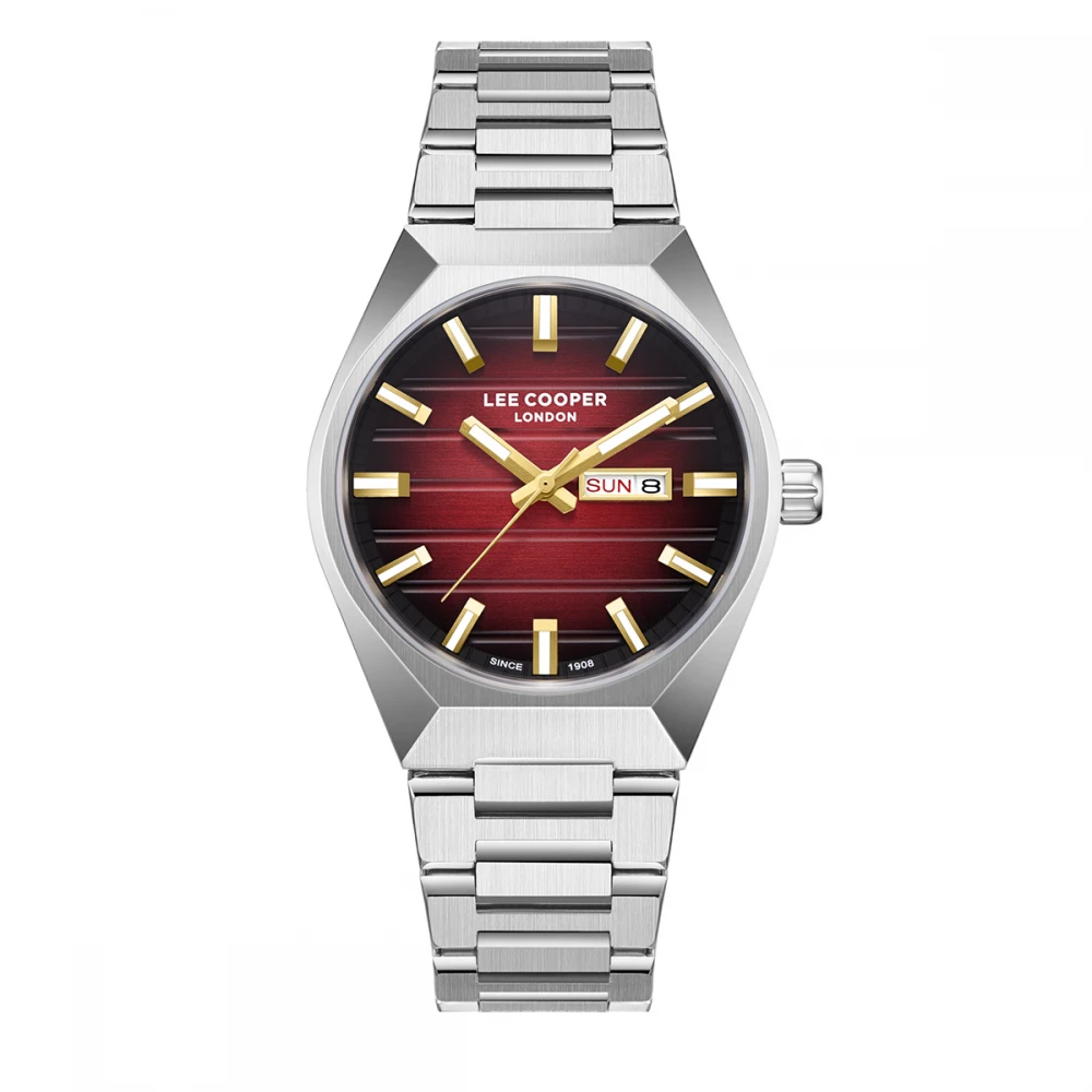 LEE COOPER Men's Με Ασημί Μπρασελέ από Super-Metal LC08363.380