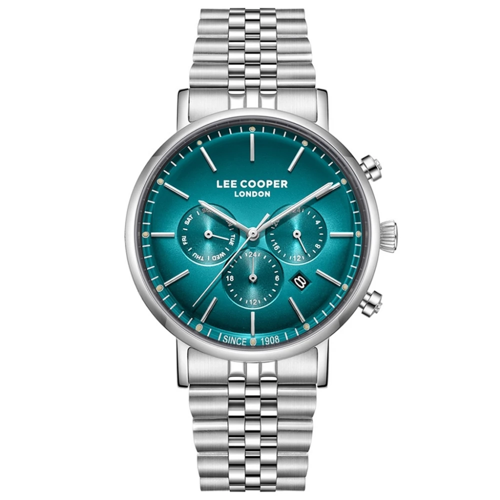 LEE COOPER Gents με Μπρασελέ από Super-Metal σε Ασημί Τόνο LC08372.391