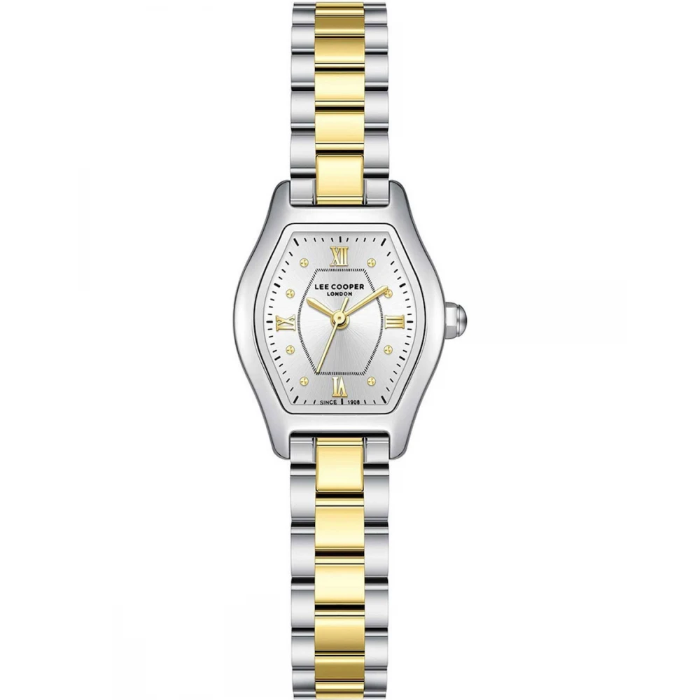 LEE COOPER Crystals με Μπρασελέ Δύο Τόνων από Super-Metal και Ζιργκόν LC08391.230