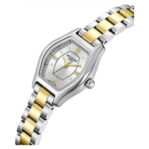 LEE COOPER Crystals με Μπρασελέ Δύο Τόνων από Super-Metal και Ζιργκόν LC08391.230