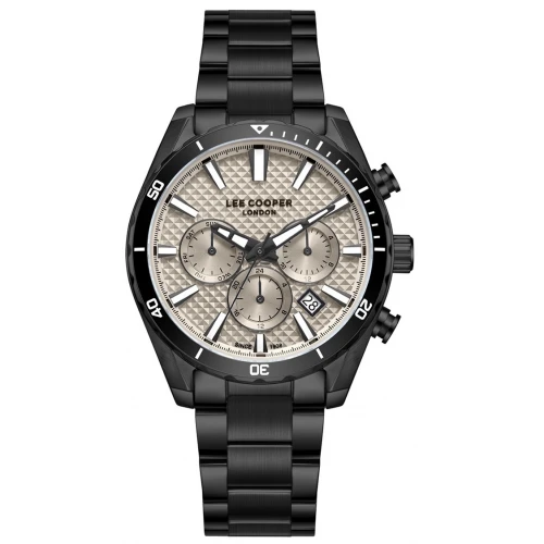 LEE COOPER Multifunction με Μαύρο Μπρασελέ από Super-Metal LC08418.660
