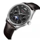 LEE COOPER Automatic Ρολόι με Μαύρο Δερμάτινο Λουράκι LC08441.351