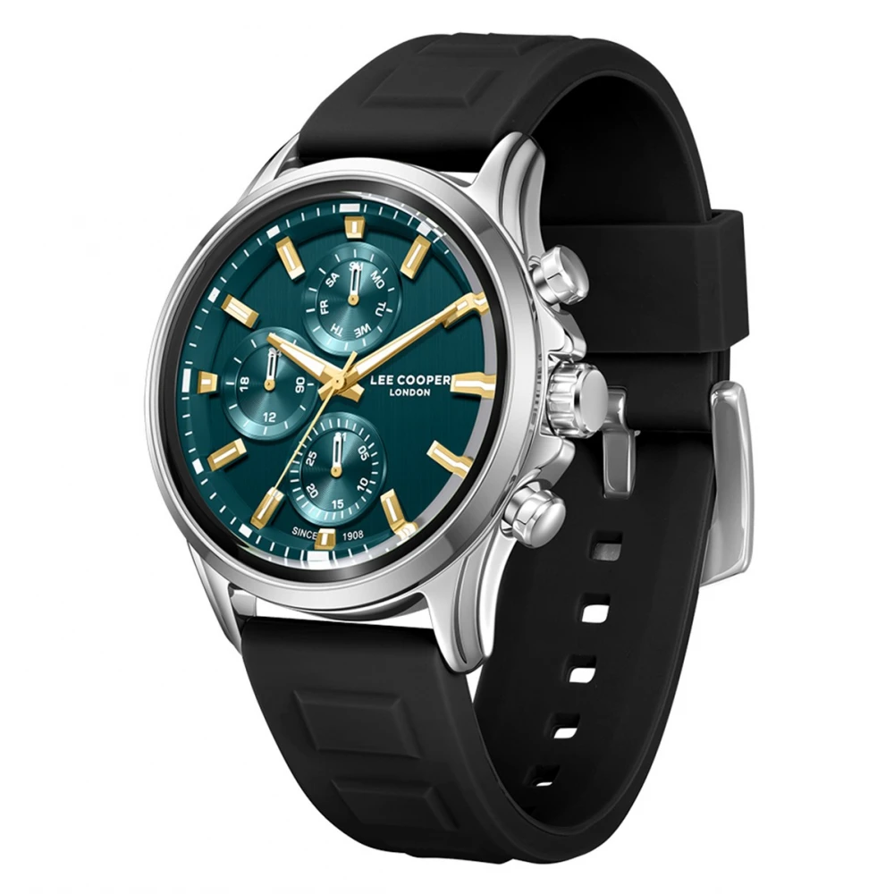 LEE COOPER Ρολόι με Μαύρο Λουράκι Από Σιλικόνη LC08541.391