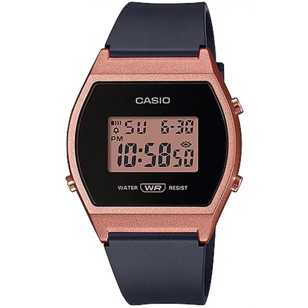 Casio Womans Ψηφιακό με Λουράκι από Μαύρο Καουτσούκ LW-204-1AEF