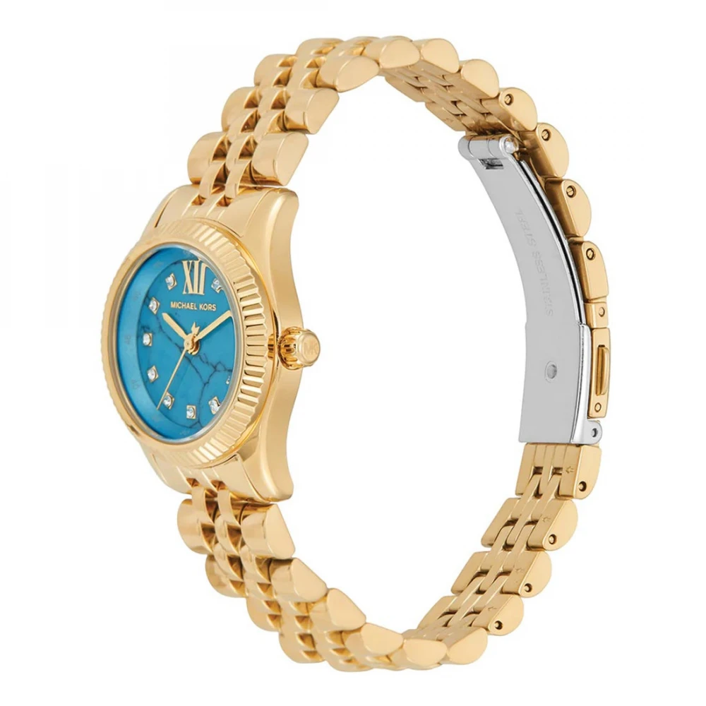 MICHAEL KORS Lexington Ρολόι με Μπρασελέ από επιχρυσωμένο ανοξείδωτο ατσάλι και Ζιργκόν MK4813