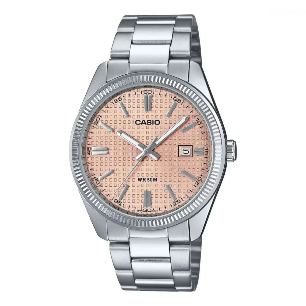 Casio Standard με Μπρασελέ από Ανοξείδωτο Ατσάλι σε Ασημί τόνο MTP-1302PE-4AVEF