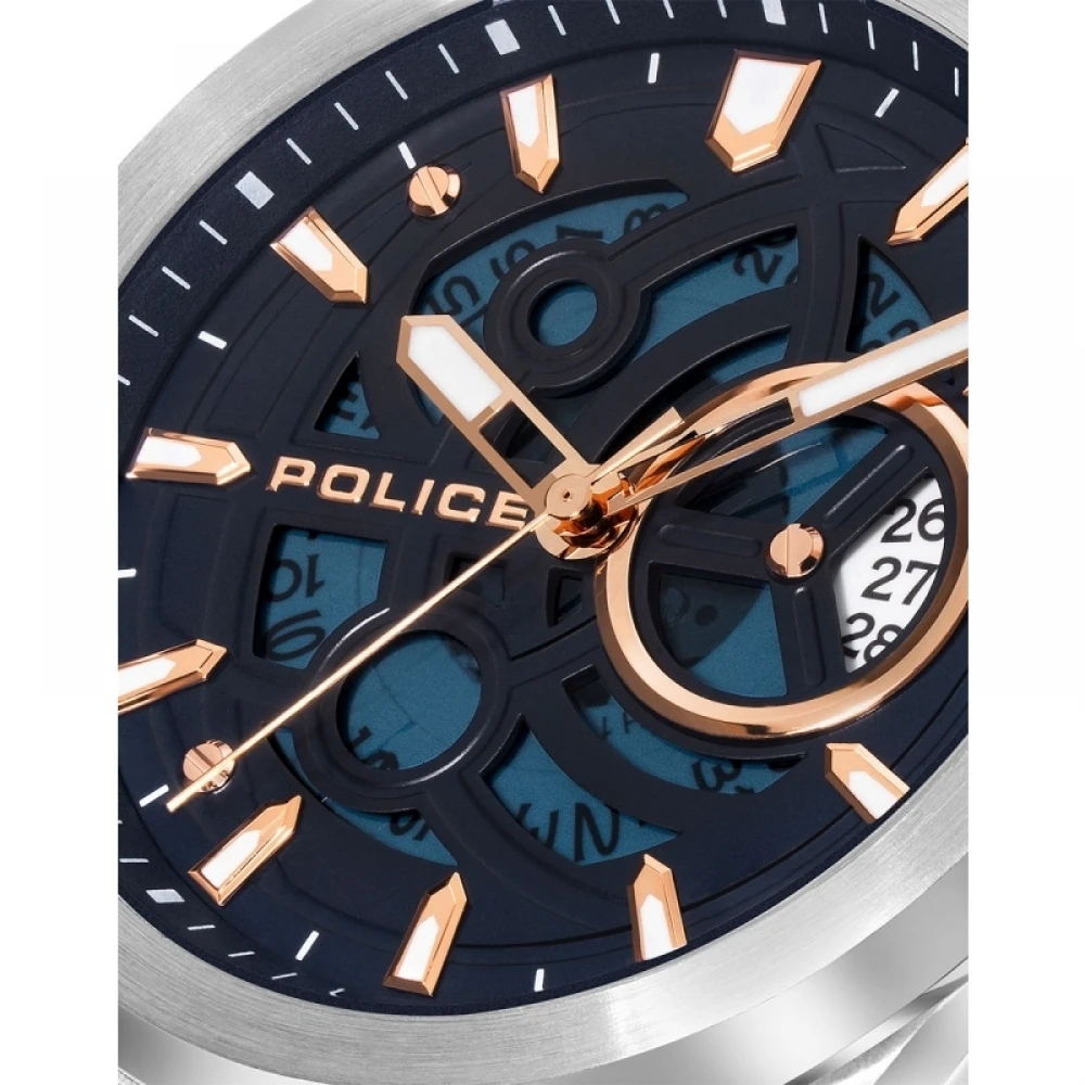 POLICE Ofset Με Ασημί Μπρασελέ από Ανοξείδωτο Ατσάλι PEWJH2228008