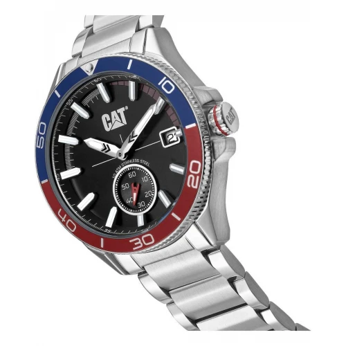 CATERPILLAR Dome με Ασημί Λουράκι από Ανοξείδωτο Ατσάλι QD14111128