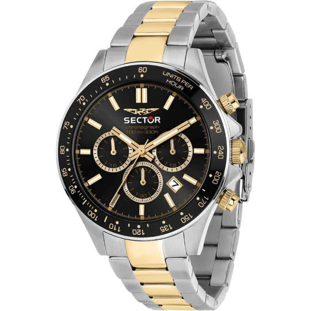 SECTOR 230 Χρονογράφος Με Μπρασελέ Δύο Τόνων από Ανοξείδωτο Ατσάλι R3273661047