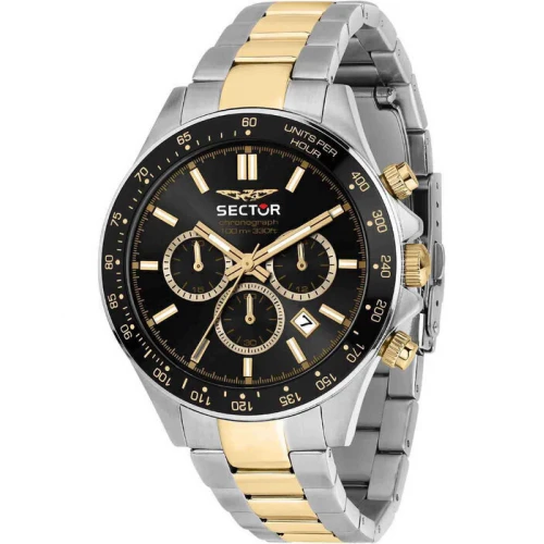 SECTOR 230 Χρονογράφος Με Μπρασελέ Δύο Τόνων από Ανοξείδωτο Ατσάλι R3273661047