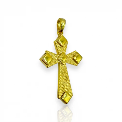 14K Χρυσός Σταυρός με Πολύχρωμα Ζιργκόν SS1081VR