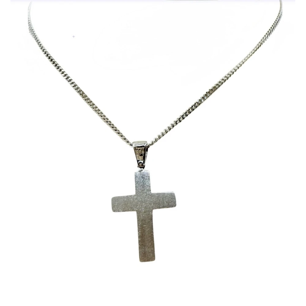 Σταυρός από Ασήμι 925 και Χρυσό 9Κ ST170KLE