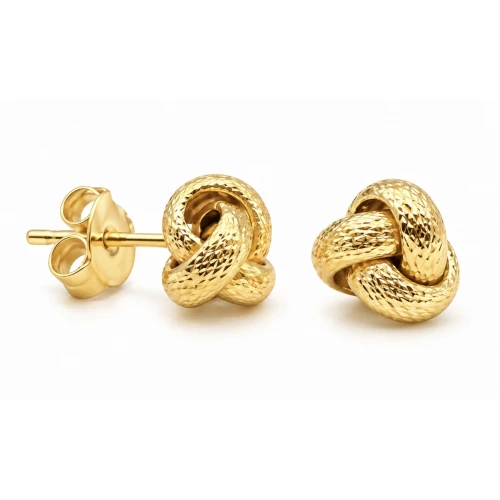14K Χρυσά Σκουλαρίκια "Κόμπος" SΚ094KR