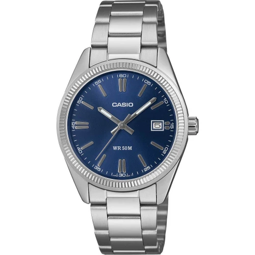 Casio Timeless με Μπρασελέ από Ανοξείδωτο Ατσάλι σε Ασημί Τόνο UTP-1302PD-2A1VEF