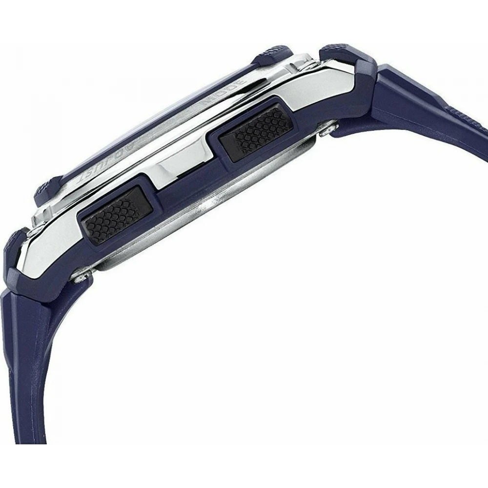 CASIO Collection με Μπλε Λουράκι από Καουτσούκ W-212H-2AVES