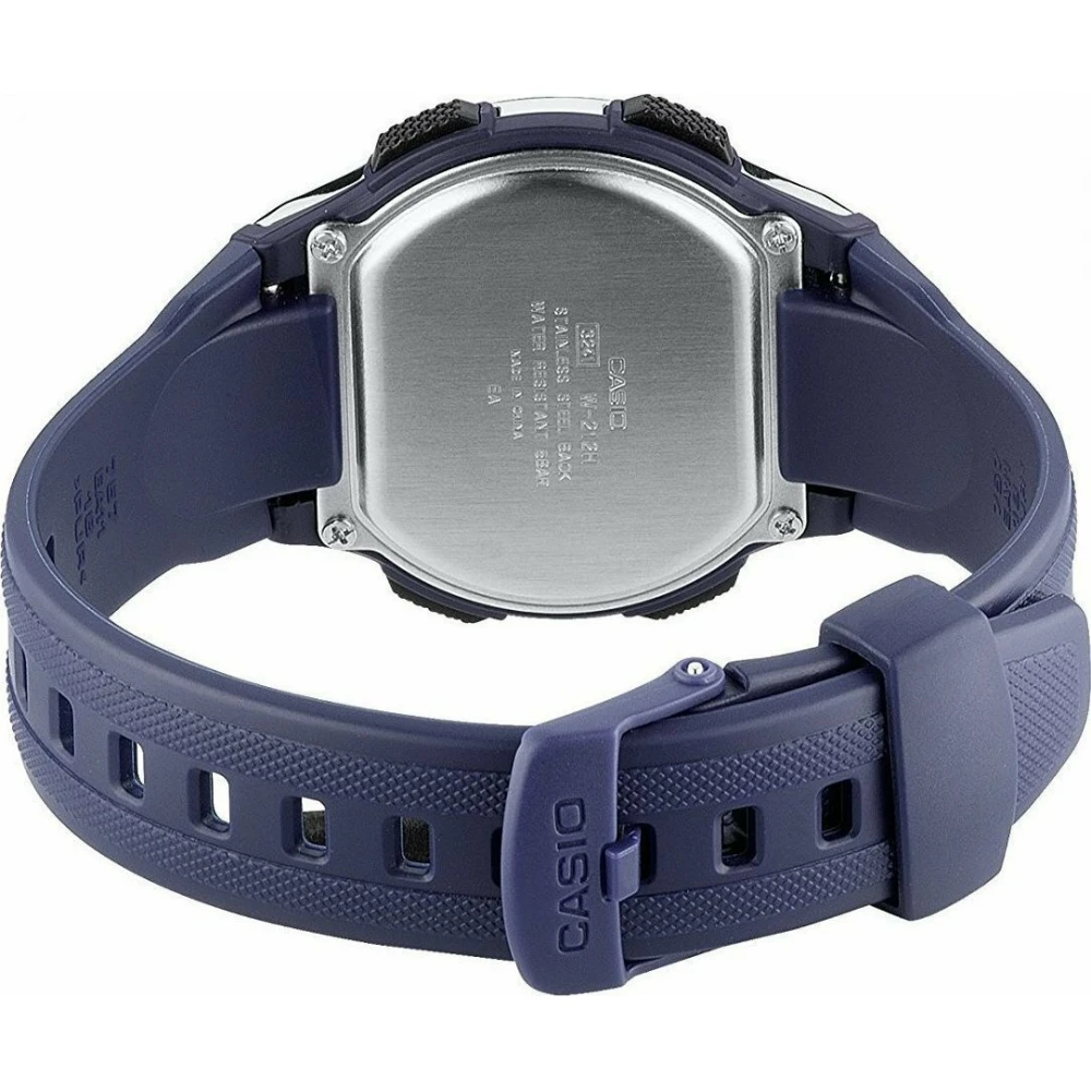 CASIO Collection με Μπλε Λουράκι από Καουτσούκ W-212H-2AVES