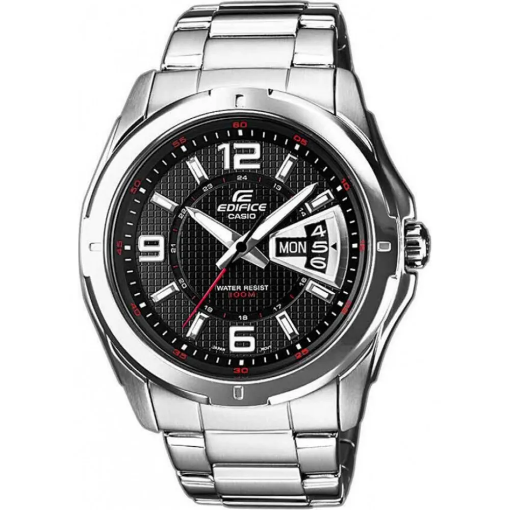 CASIO Edifice Stainless Steel Bracelet Black Dial EF-129D-1AVEF