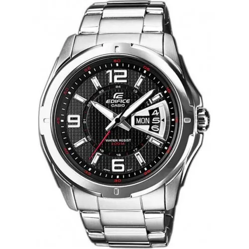 CASIO Edifice Stainless Steel Bracelet Black Dial EF-129D-1AVEF