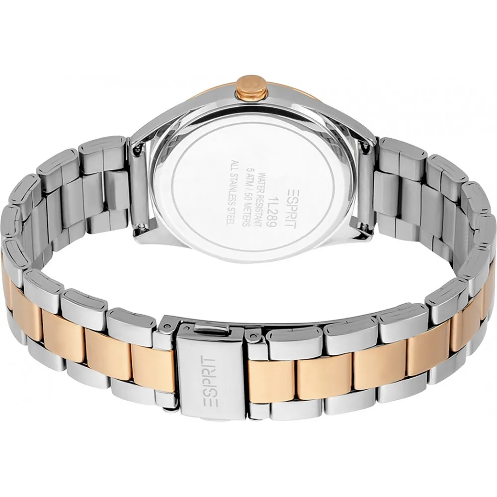 ESPRIT Aubrey Two Tone Set Watch Stainless Steel Bracelet ES1L289M0095