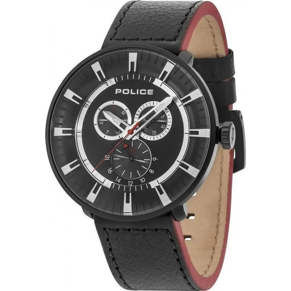 POLICE LEAGUE Brown Leather Strap PL.15040XCYB/02