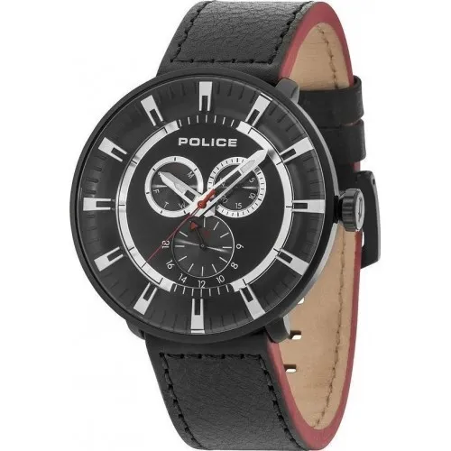 POLICE LEAGUE Brown Leather Strap PL.15040XCYB/02