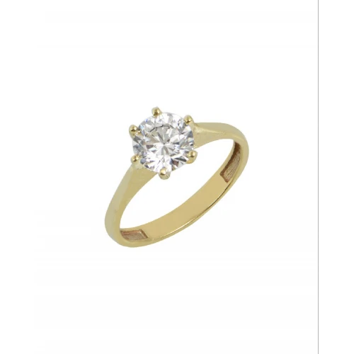 14K Χρυσό Δαχτυλίδι με Ζιργκόν 018381F