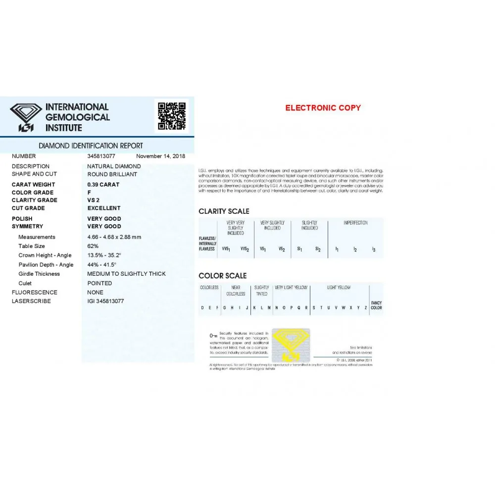 18K Λευκόχρυσο Μονόπετρο Δαxτυλίδι Αρραβώνων με Διαμάντι ENG021