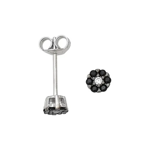 14K Λευκόχρυσα Σκουλαρίκια Με Ζιργκόν 030891F