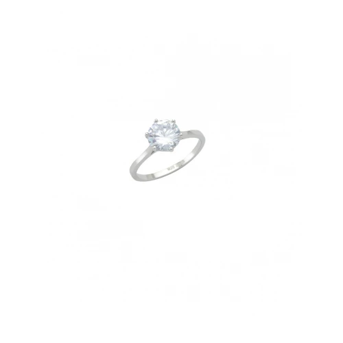 925 Ασήμι Μονόπετρο Δαχτυλίδι με Ζιργκόν 04043833