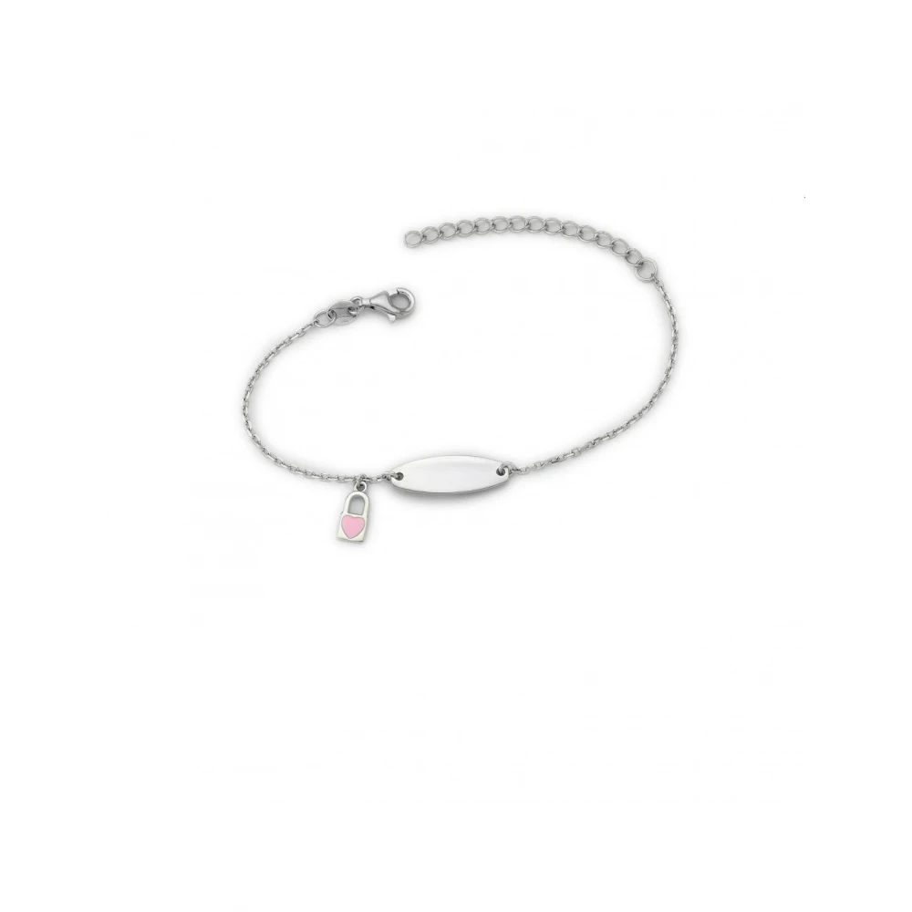 925 Ασήμι Βραχιόλι Ταυτότητα με "Καρδιά" 04061853SUS