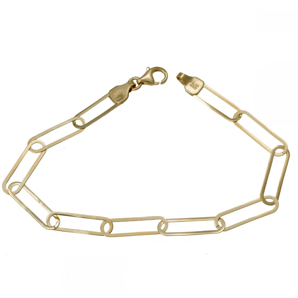 14K Χρυσό Βραχιόλι με Κρίκους 042268F