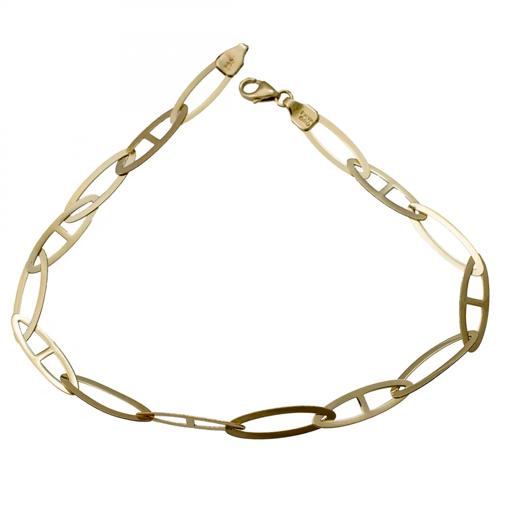 14K Χρυσό Βραχιόλι με Κρίκους 042269F