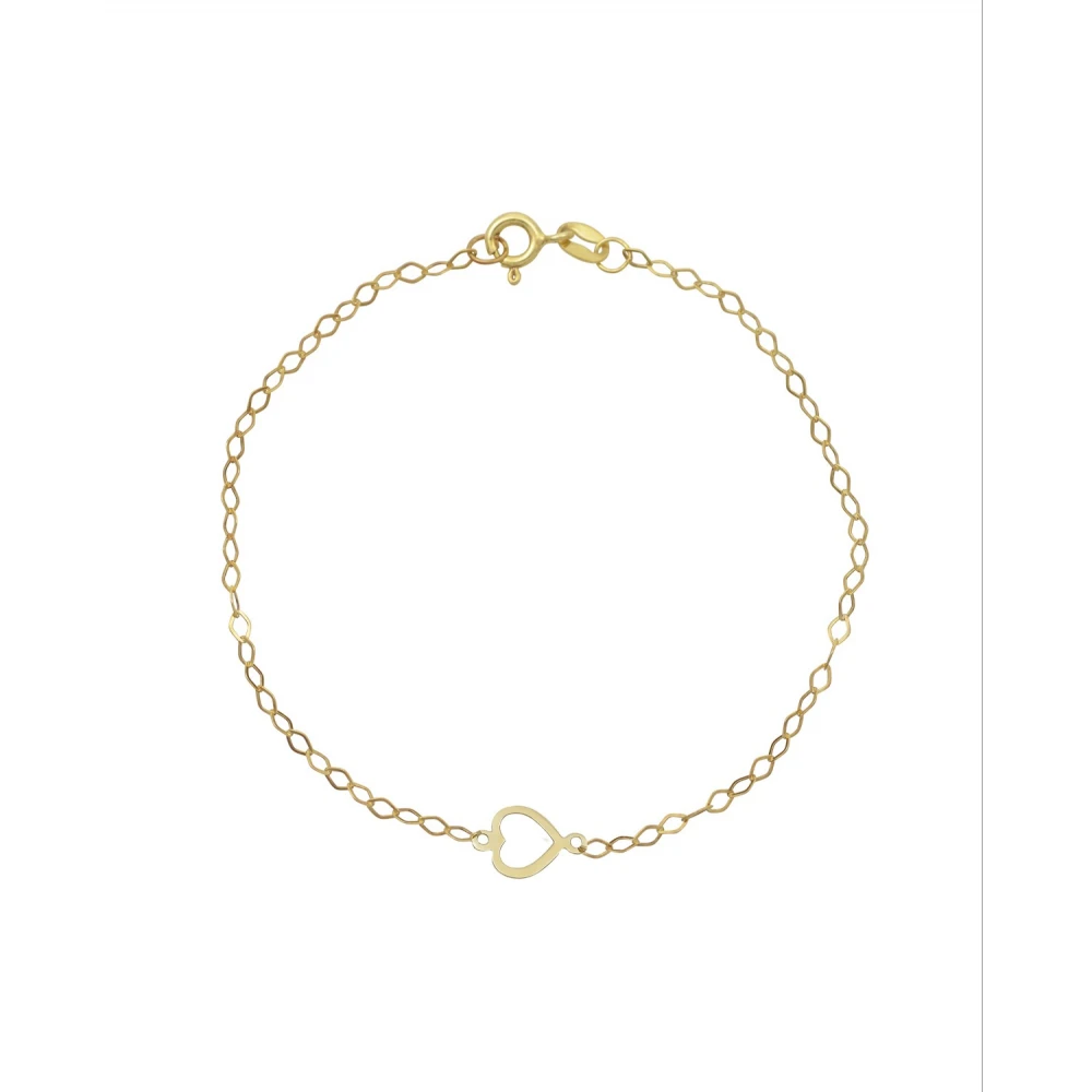 9K Χρυσό Bραχιόλι με "Καρδιά" 043575FV